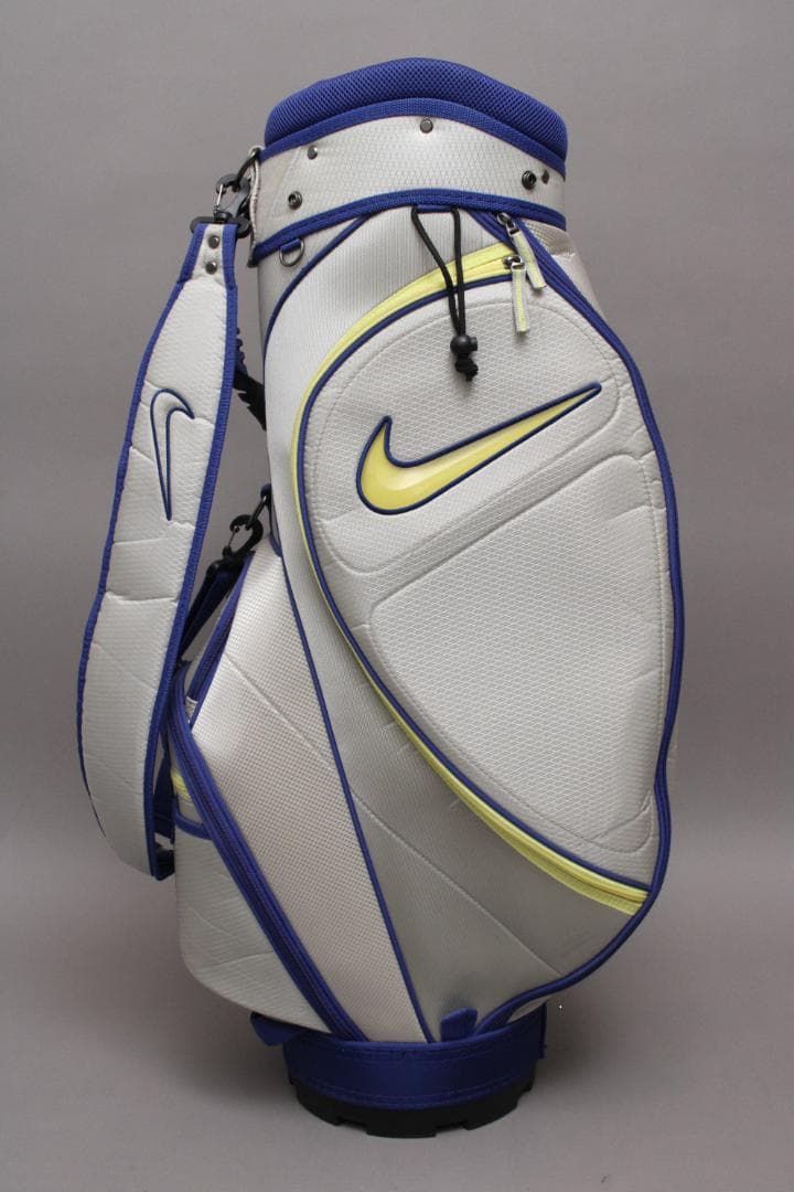 未使用に近い/NIKEナイキ/キャディバッグ/9型/カート/シルバー/美品