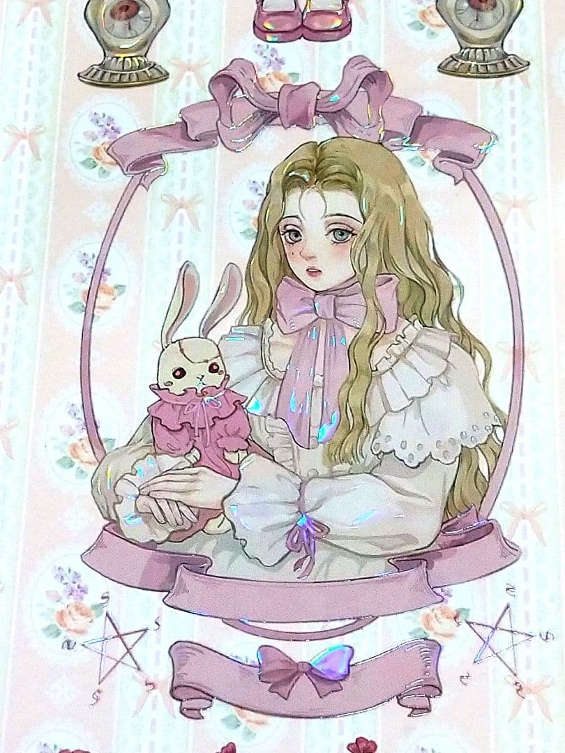 J1042＃邦尼(贝壳光)说出来愿望吧切り売り海外人物マステ女の子