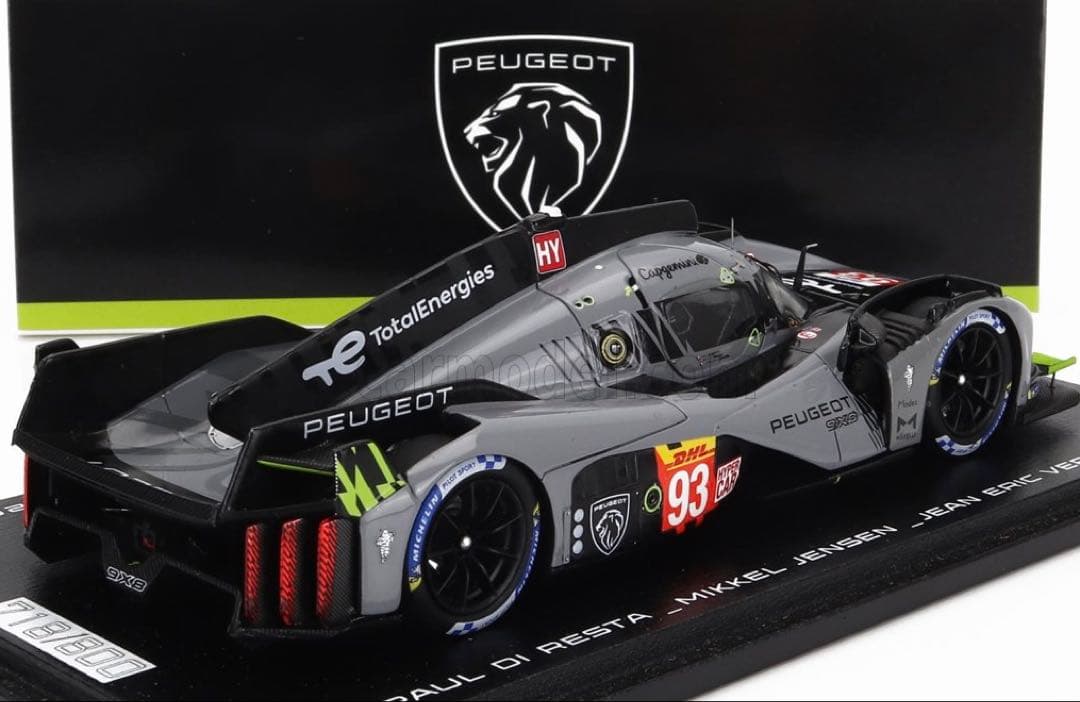 リアウィングレス！1/43 プジョー 9X8 WEC IN JAPAN 2022