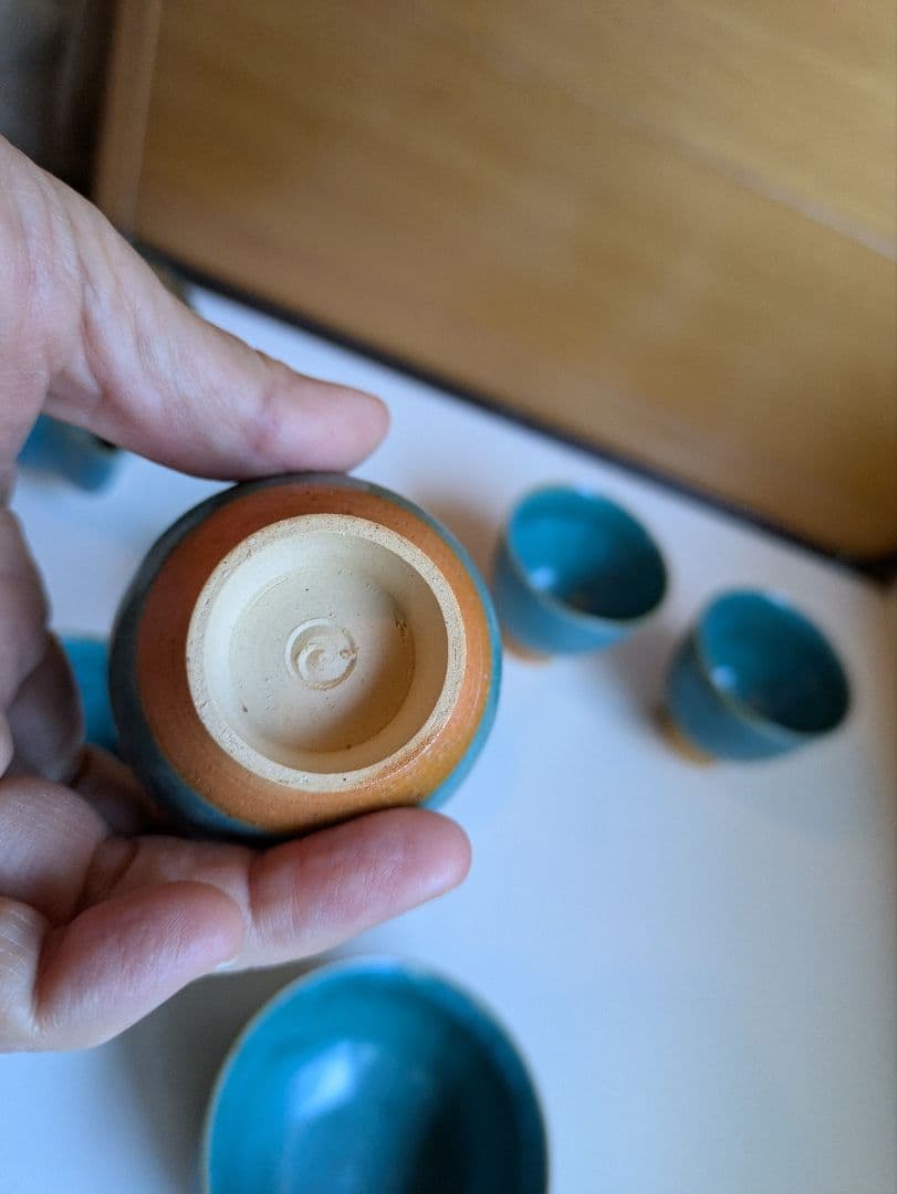 トルコブルー　やちむん　茶器セット　煎茶