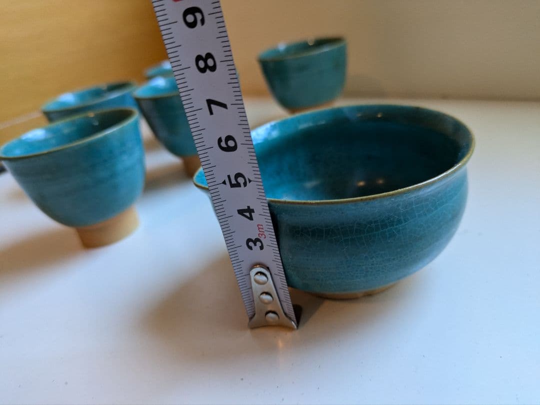トルコブルー　やちむん　茶器セット　煎茶