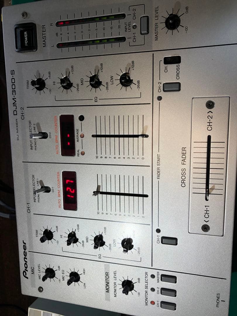 pioneer dj パイオニア　DJM-300 銀 フェーダーメンテナンス