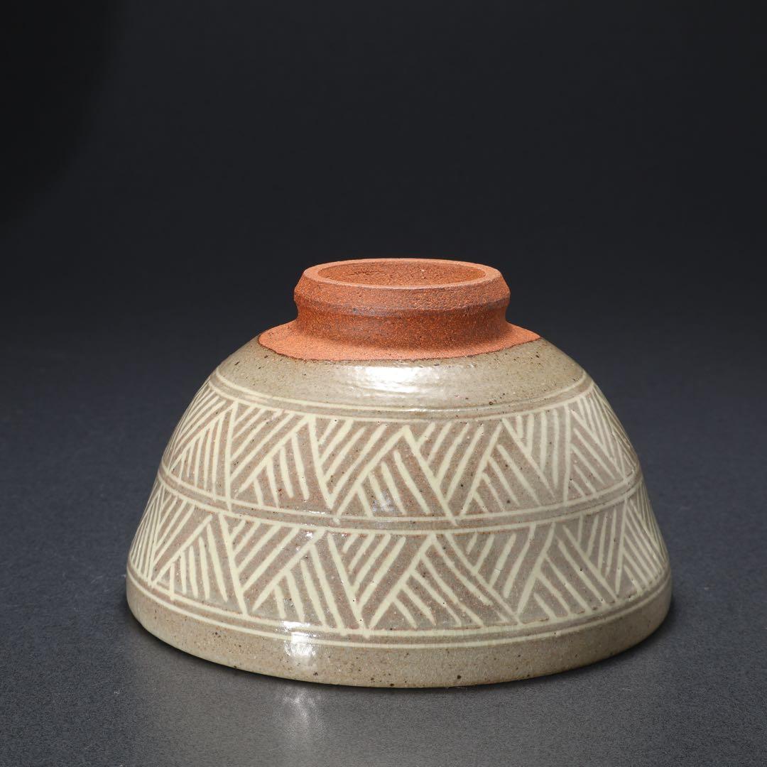 数茶碗10個　三島　福森研晃　共箱　美品　R1629ラ3