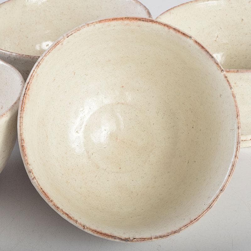 茶道具　萩焼　一立窯　浦裕作　萩茶碗　五客　共箱　V　8896