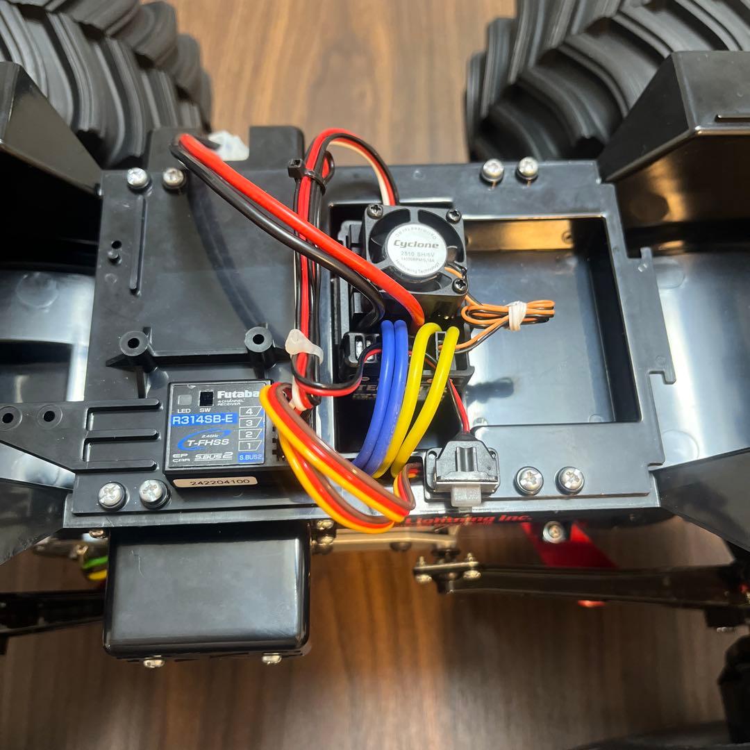 タミヤ スーパークラッドバスター ブラック エディション　OP付き。