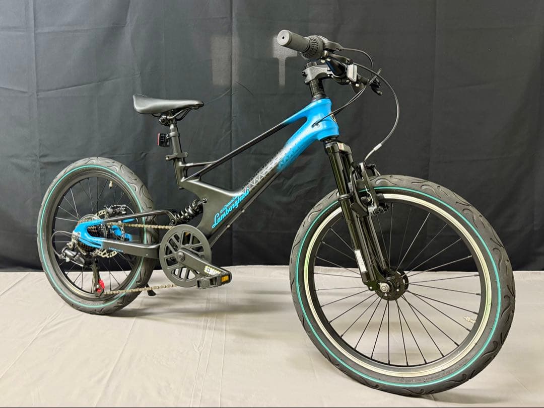 Lamborghini 子供用自転車 20インチ フルサスペンション 7段変速