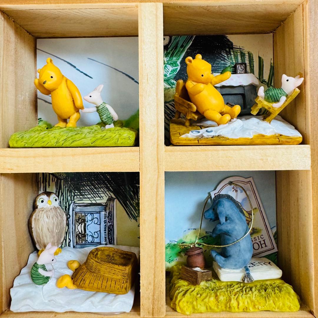 ディズニー アンティーク くまのプーさん 壁掛け ジオラマ クラシックプー