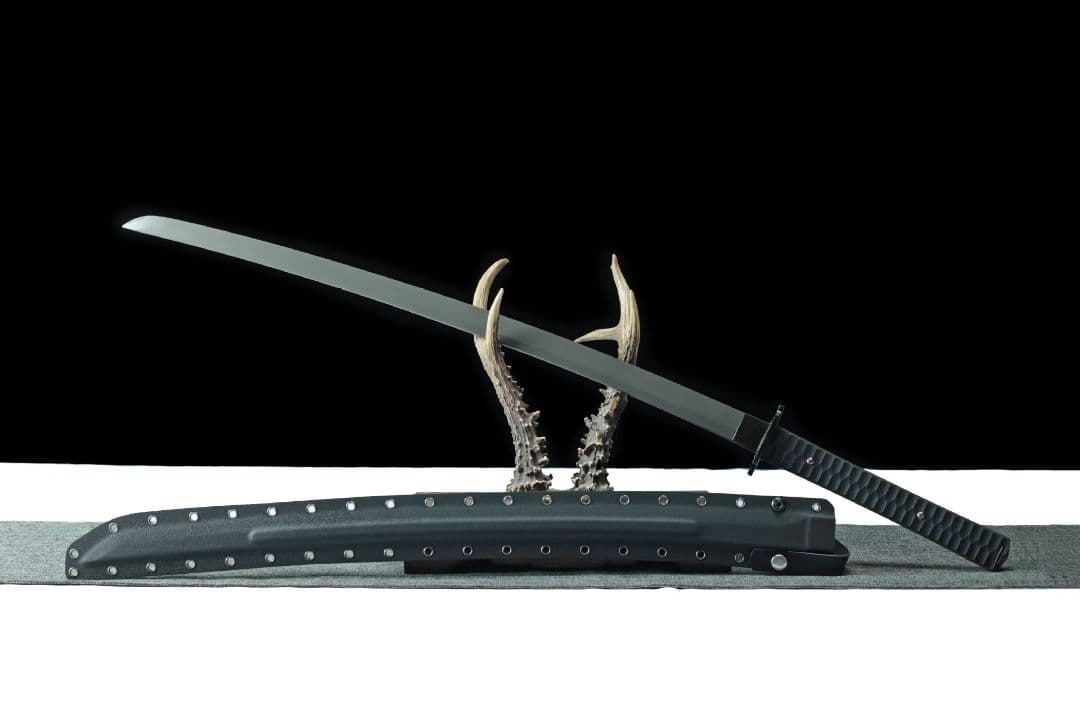 6512-武具 刀装具 日本刀　模造刀 居合刀 武士道 武蔵 鑑賞用 手鍛造打