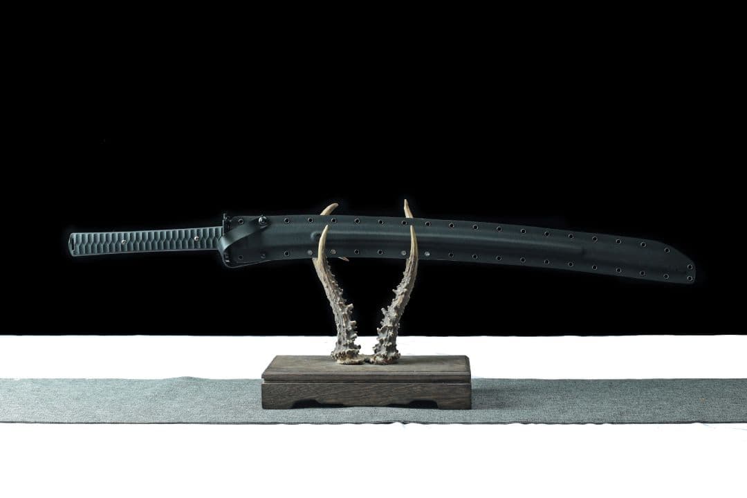 6512-武具 刀装具 日本刀　模造刀 居合刀 武士道 武蔵 鑑賞用 手鍛造打