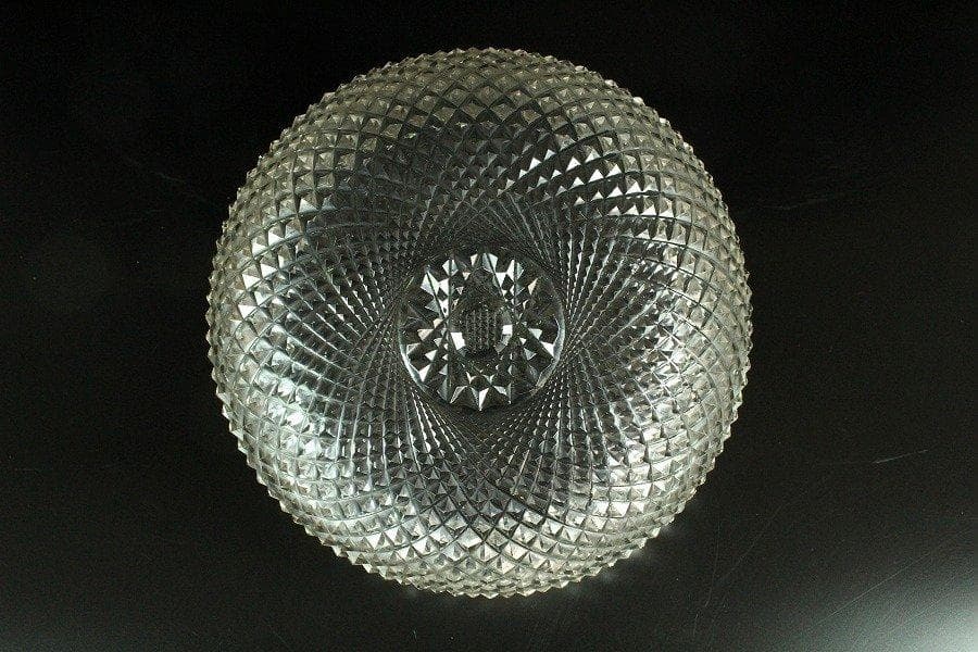 義山 切子硝子 時代 透明硝子 碗 菓子器 旧家蔵出