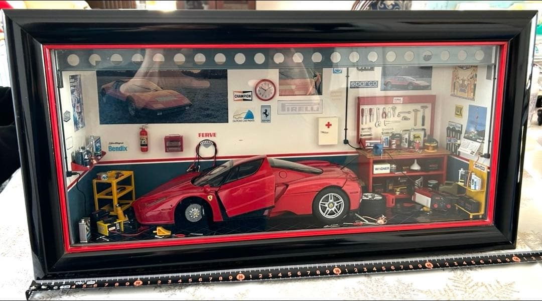 超希少ガレージ ジオラマ　フェラーリ　ジョアン・フェレット・カーボネル作