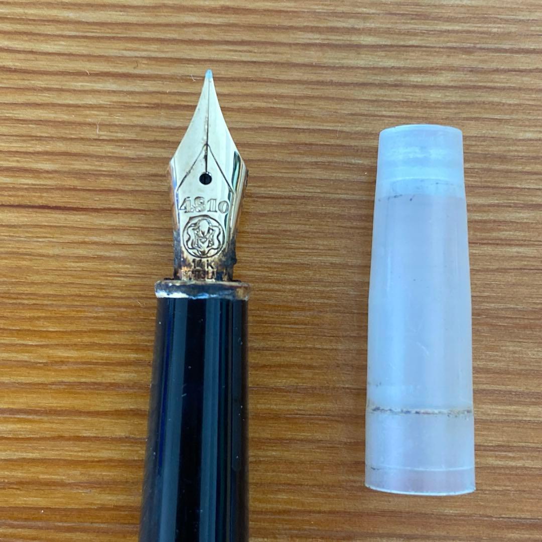 kankan 黒　万年筆 金先 MONTBLANC 14K モンブラン