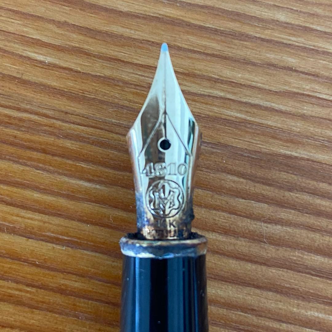 kankan 黒　万年筆 金先 MONTBLANC 14K モンブラン