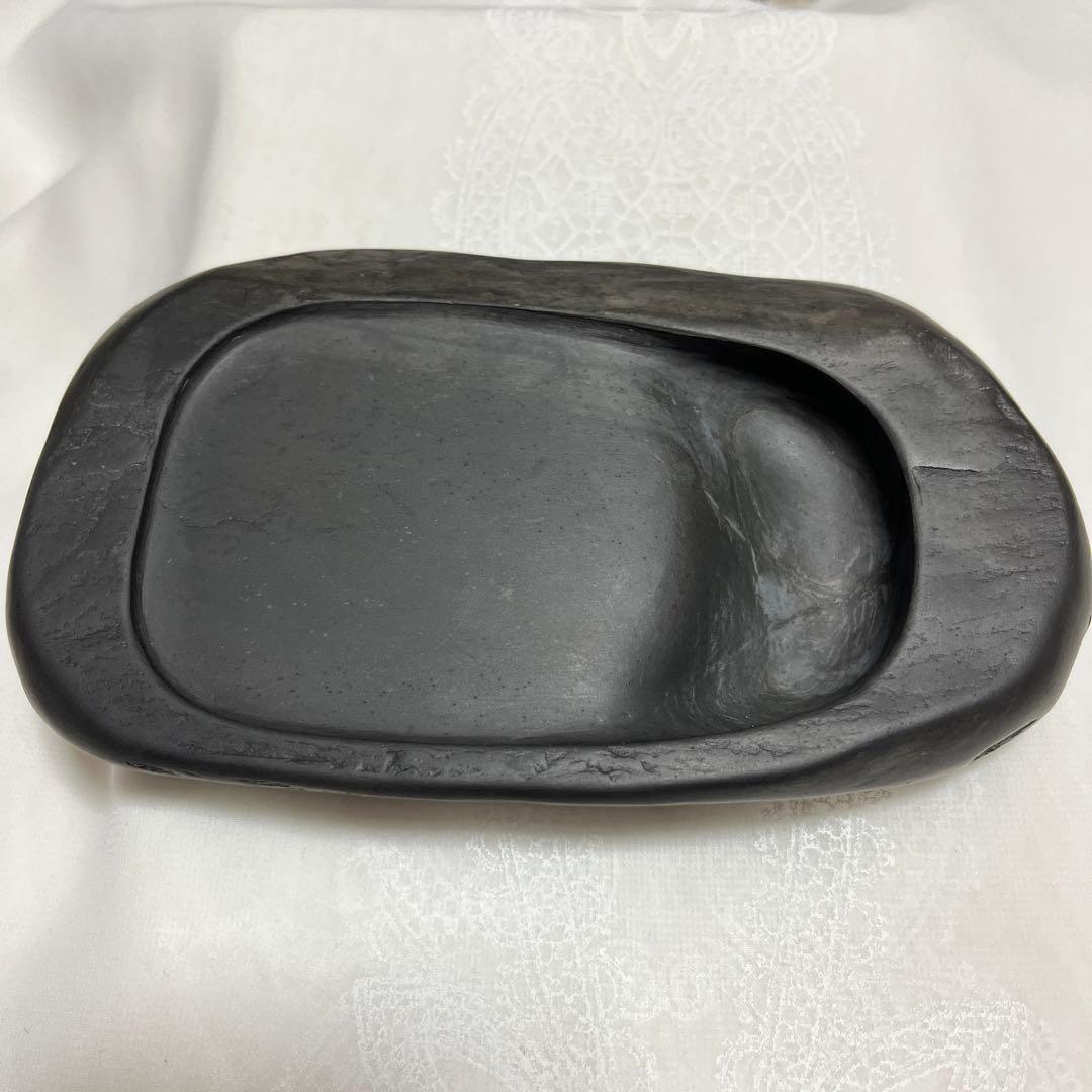 高島虎斑石硯