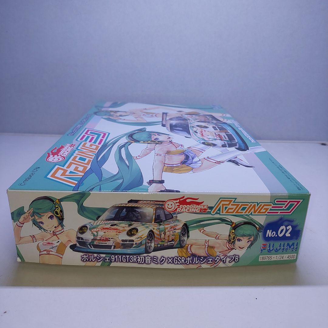 フジミ 初音ミク ポルシェ911 GT3 プラモデル 1/24 未組立中古品