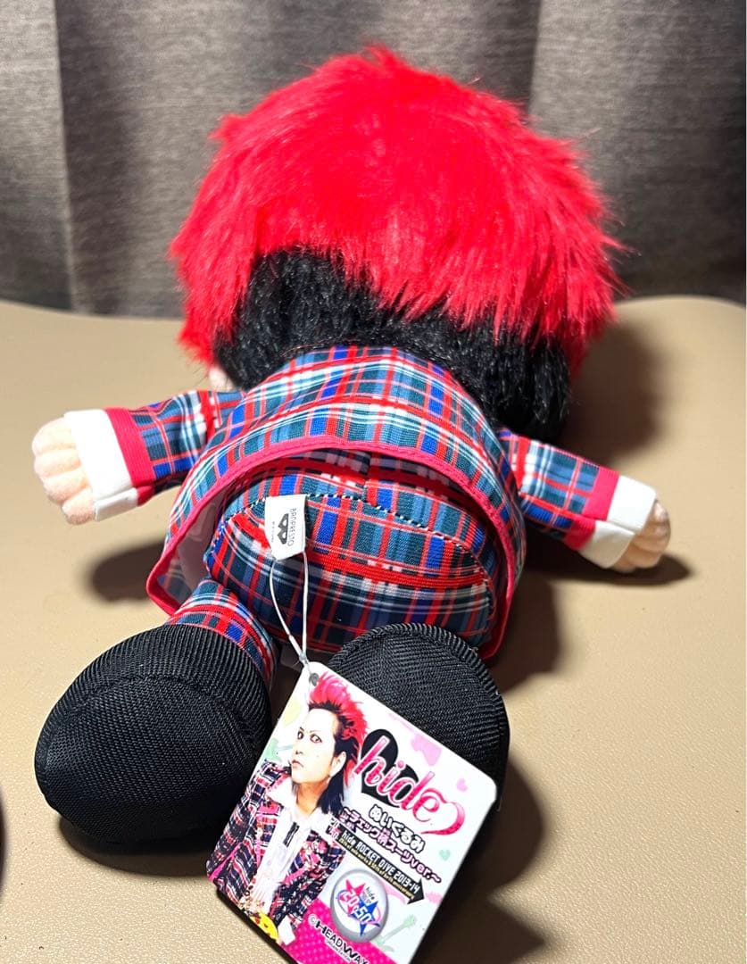 非売品 希少 hide XJAPAN ぬいぐるみ　ビッグサイズ ALIVE