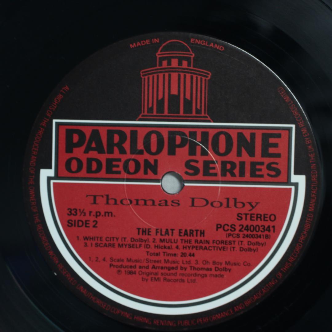 英LP Thomas Dolby The Flat Earth UKオリ初回プレ