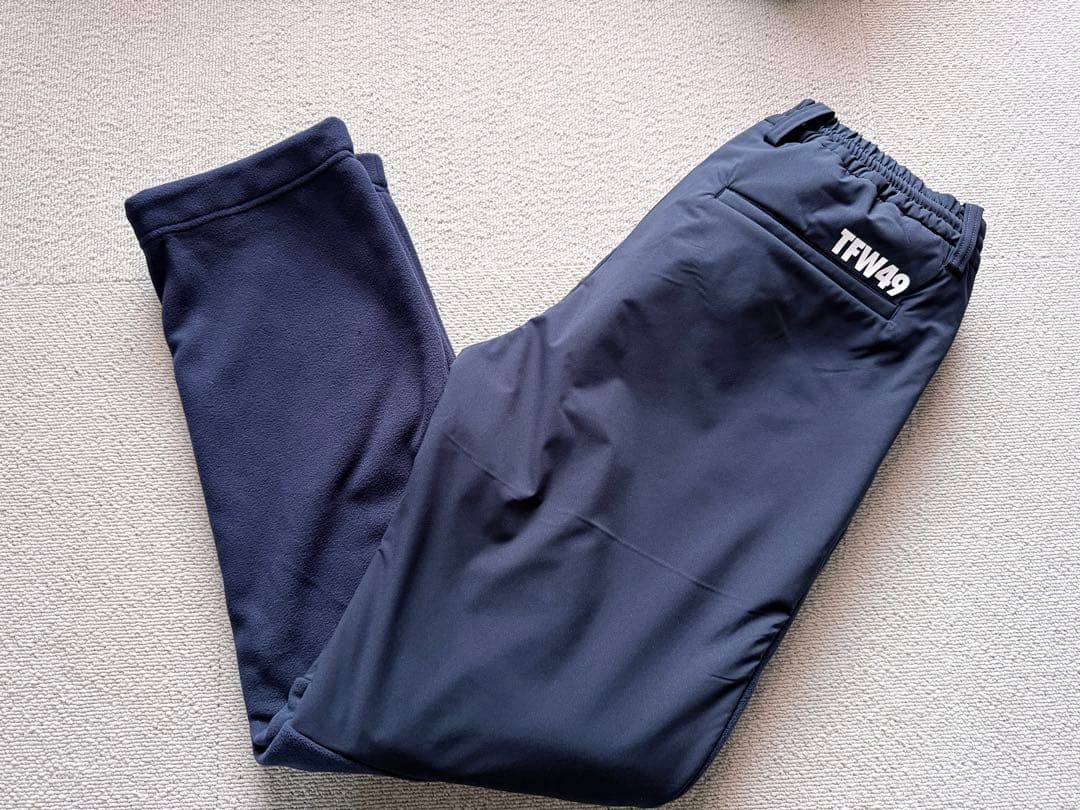 新作TFW49 FLEECE PANTS サイズL ネイビー
