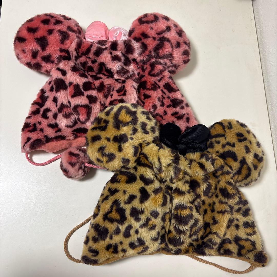 ディズニーヒョウ柄ファンキャップ2点セット