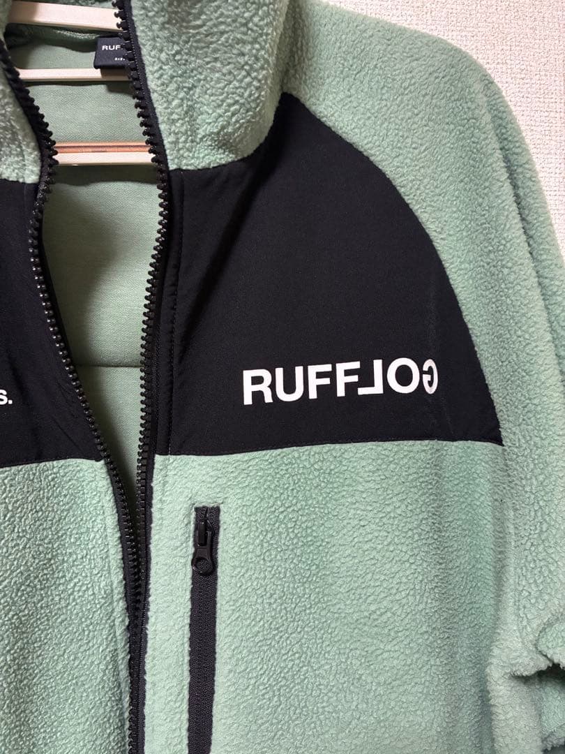 RUFFLOG ラフロッグ　フリースブルゾン M ミントグリーン