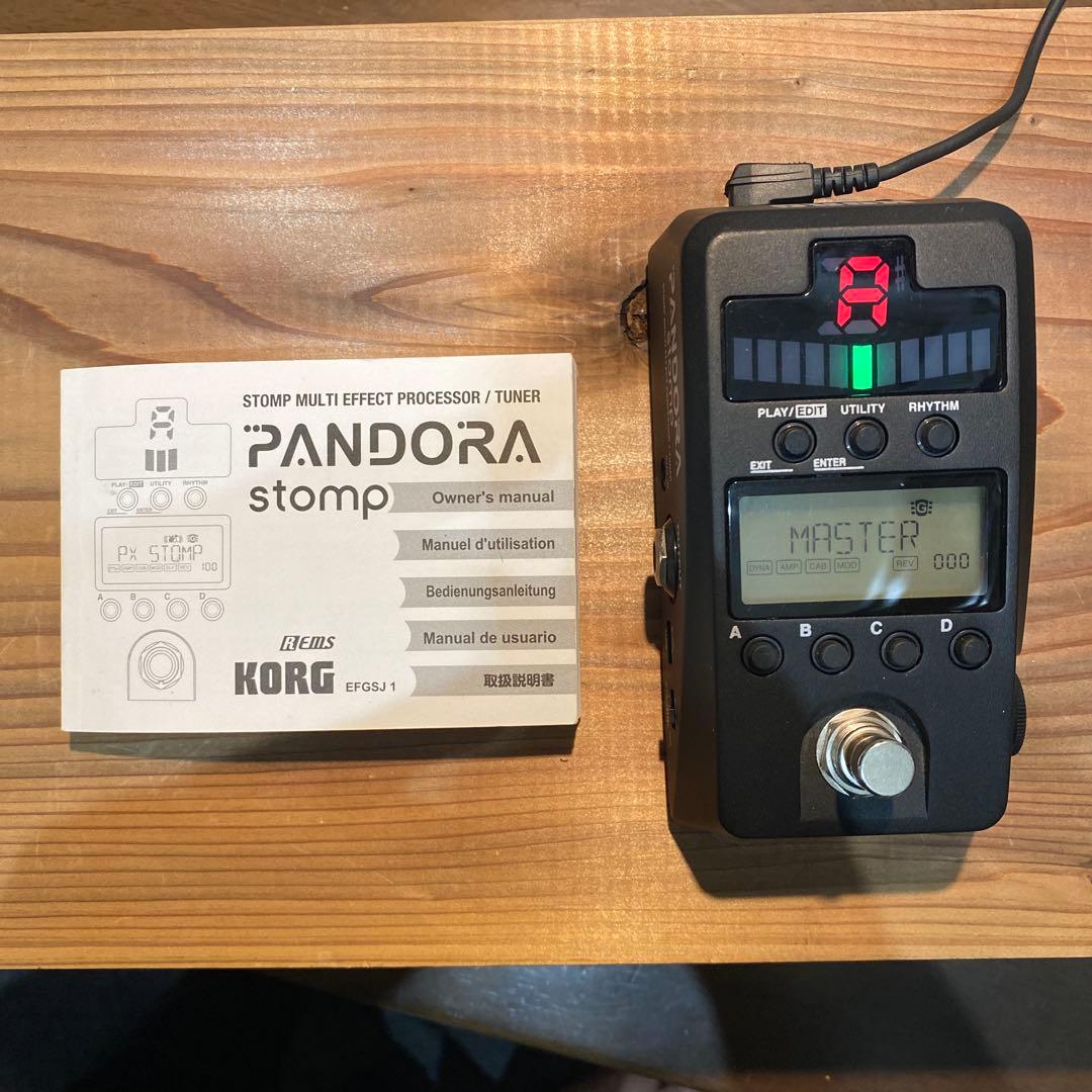 KORG PANDORA Stomp コルグモデリングマルチエフェクタ　黒