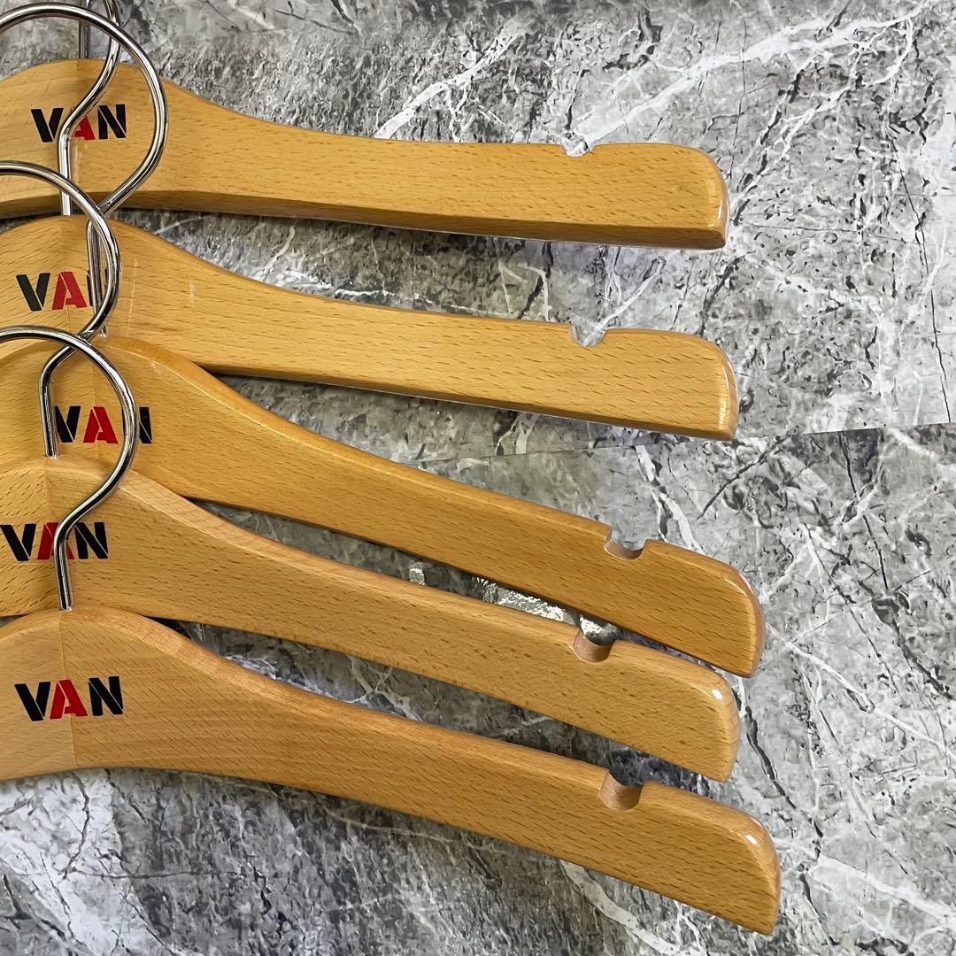 『レア』VAN JAC 木製ハンガー5本セット