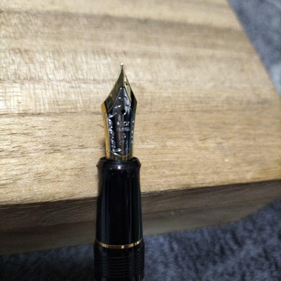 18Ｋ PILOT ゴールド ストライプ万年筆