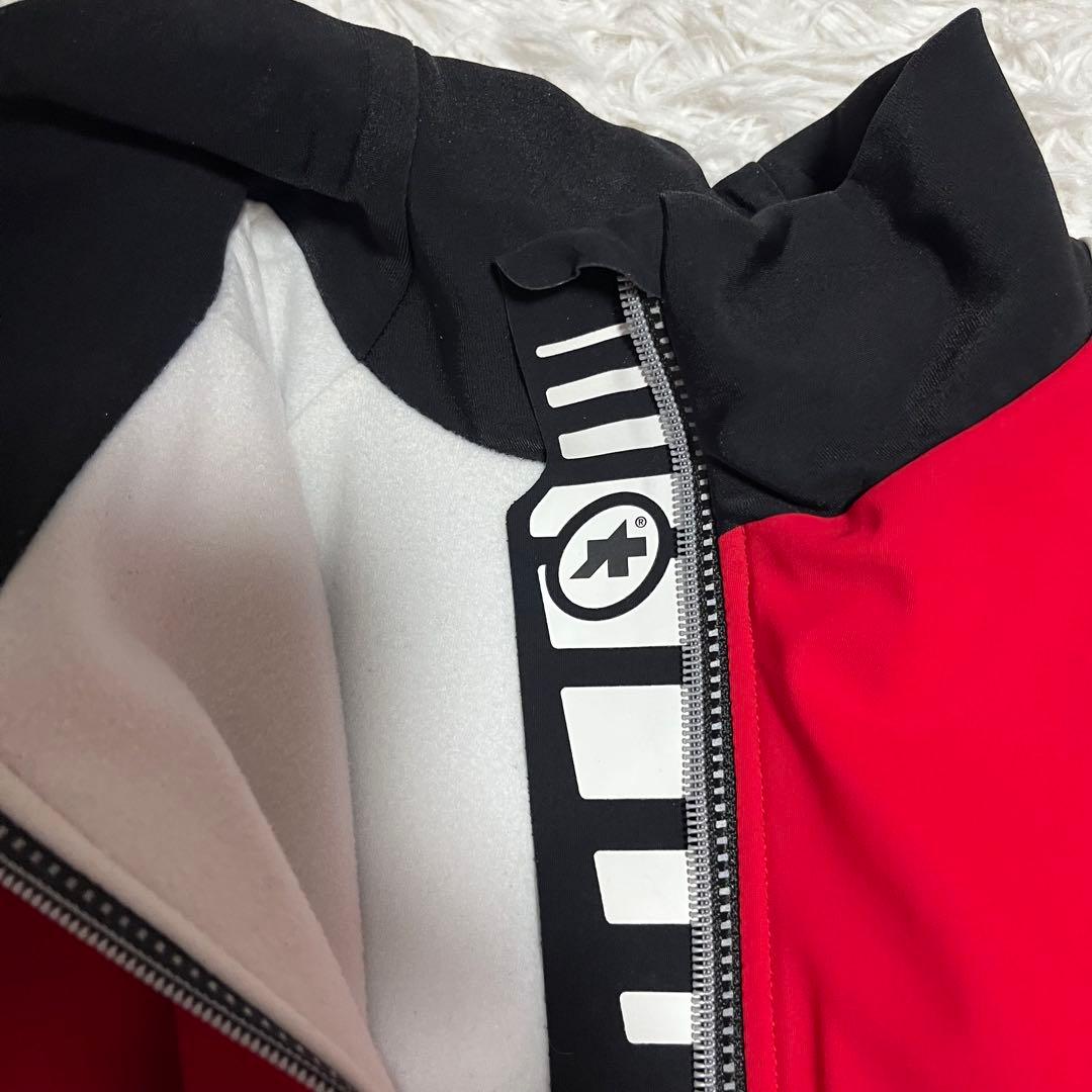 人気モデル アソス assos サイクリング SHAQ ジャケット 赤 白