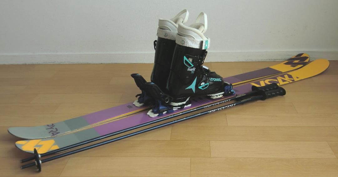 ■■送料無料■VOLKL■女性用フリースキーセット■板155靴24-24.5■■