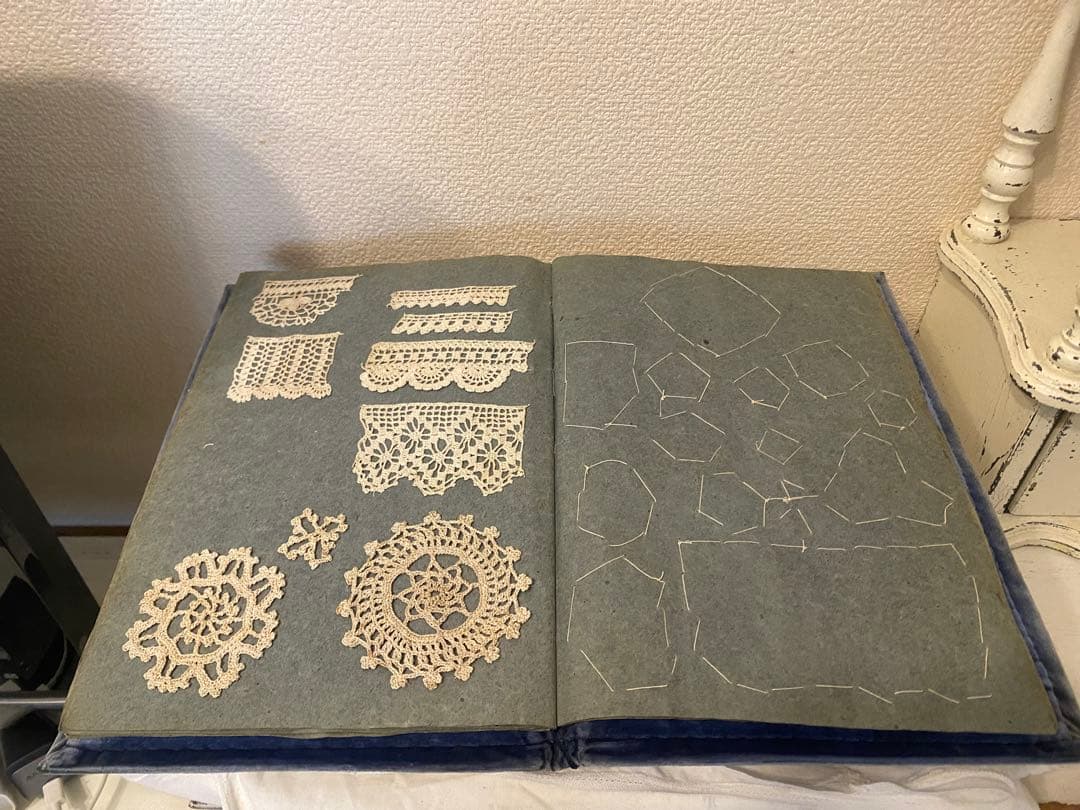 フランスアンティーク　レースサンプルブック