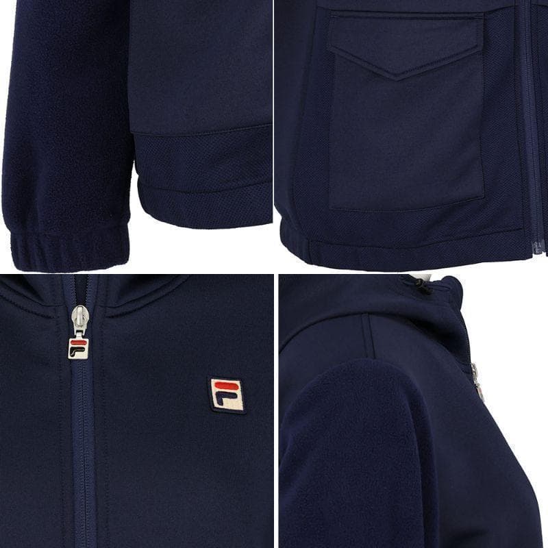 フィラ　FILA　テニスウェア　レディース　フルジップパーカー　M　ネイビー