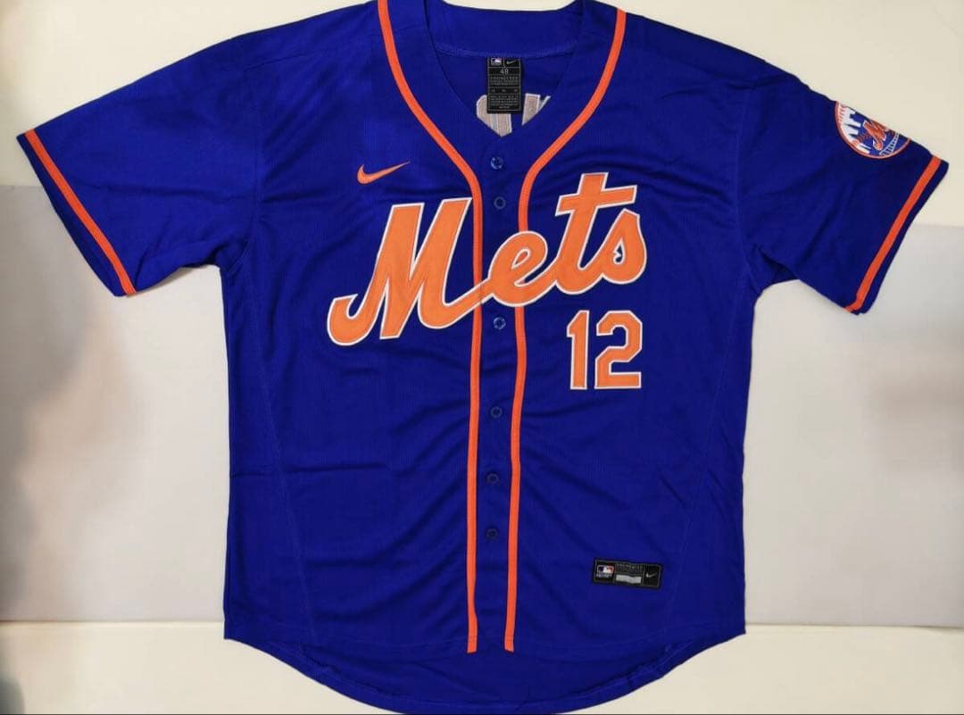 【2月SALE】MLB リンドーア選手直筆サイン入りユニホーム　メッツ
