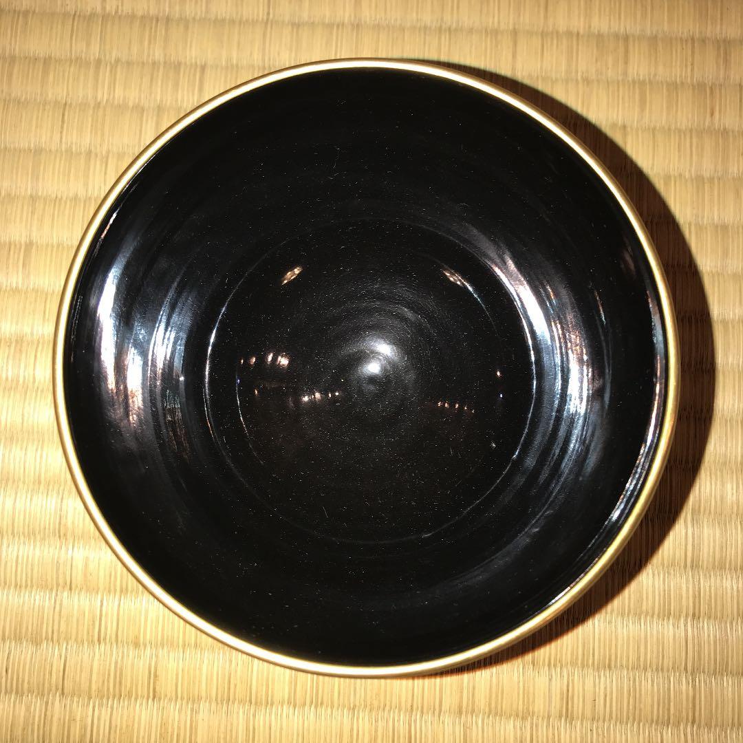 茶道具　菊絵茶碗