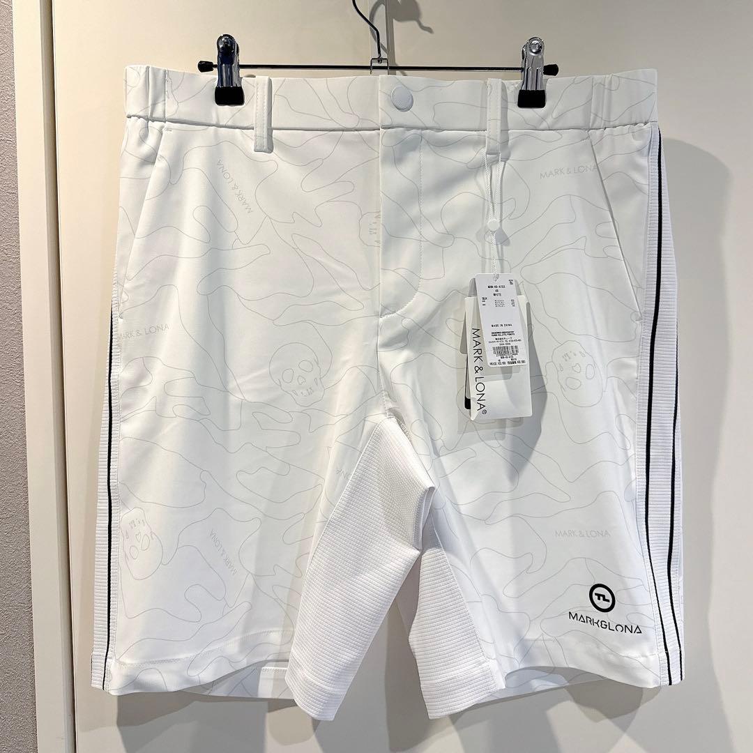 新品 ★ MARK&LONA ショーツ 白 マーク＆ロナ ハーフパンツ