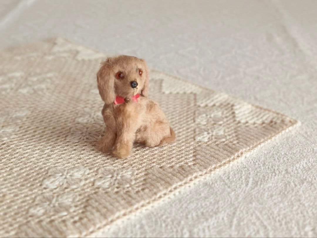 【misen2014さま】vintage ୨୧ リアルファーのおすましワンちゃん