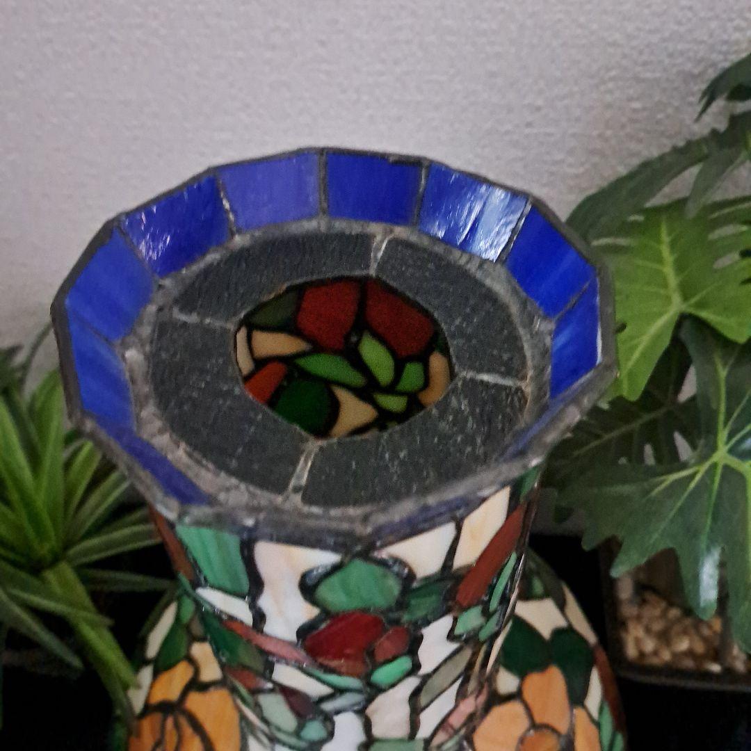 ♡ステンドグラス　花瓶型ランプ♡