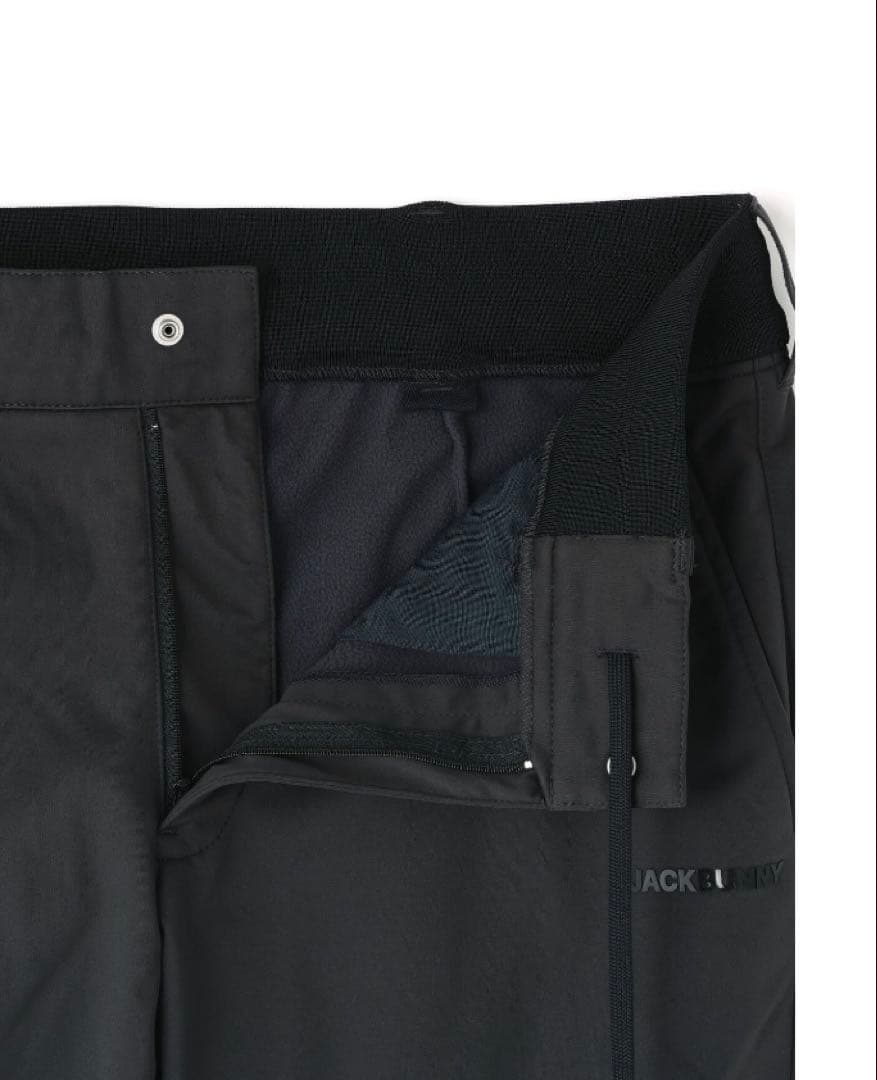 新品 パーリーゲイツ ジャックバニー エアシャット裏フリース防風パンツ 6LL黒