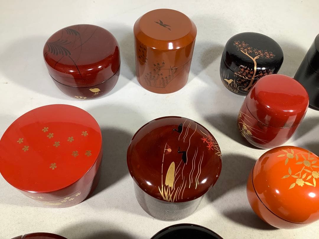 井伊宗観好　十二月茶器　棗　塗師　峰春　茶道具　送料無料