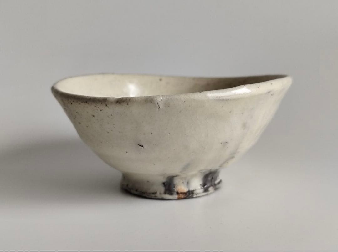 【新品】 森岡成好 粉引 碗 灰被 茶碗 / 陶器 陶芸 皿 茶道具 茶器 在銘
