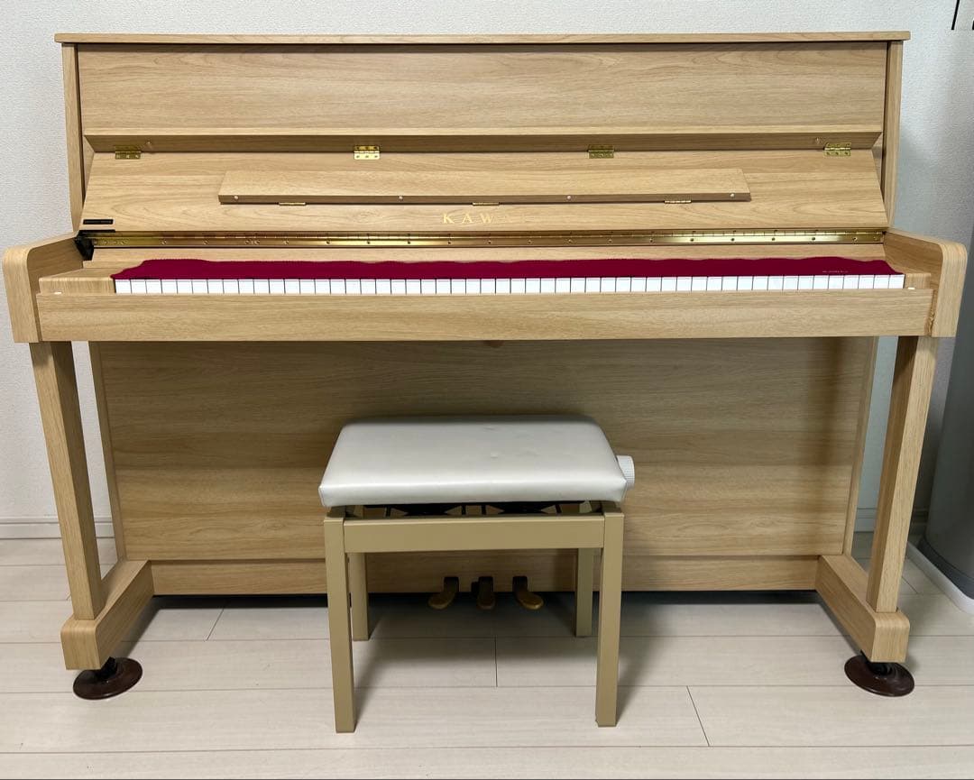 KAWAI アップライトピアノ 88鍵 ナチュラルウッド