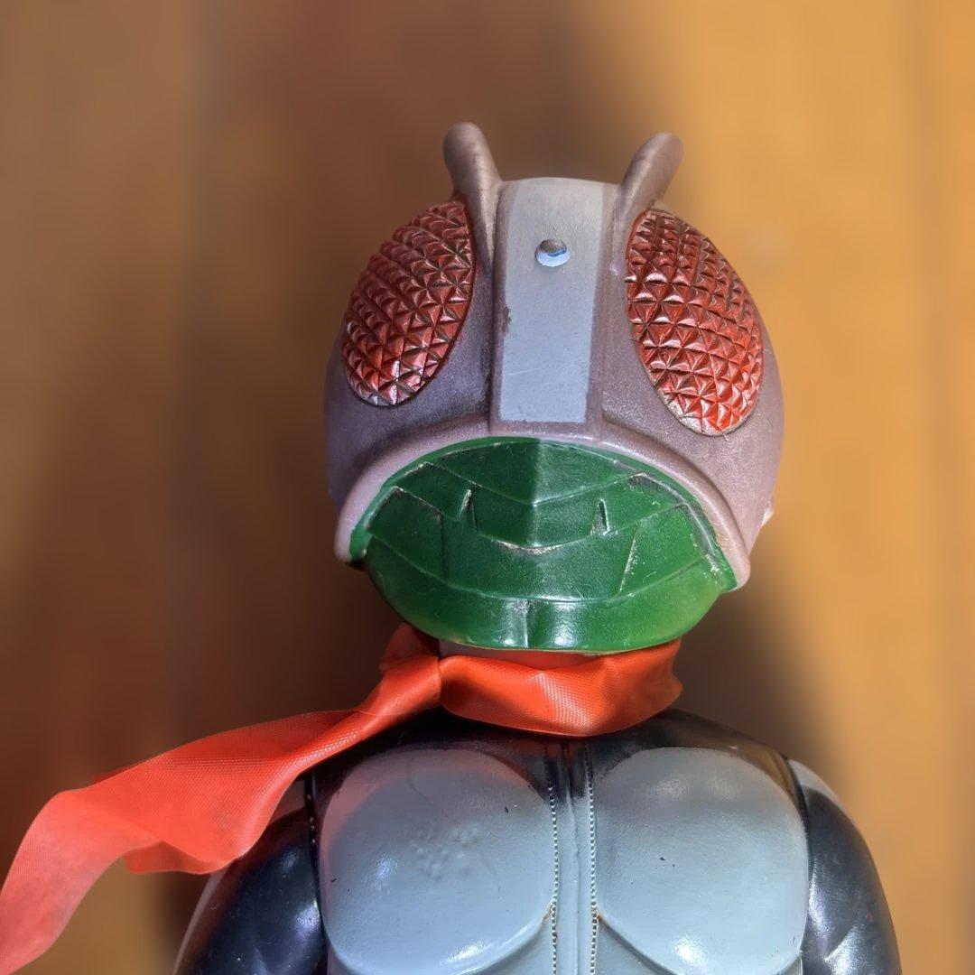 昭和レトロ 仮面ライダー1号 面トレソフビ