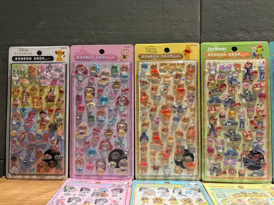 NEWボンボンドロップシール【全20種】ディズニーサンリオスヌーピーコンプセット