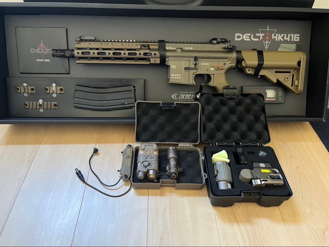 値下げ！東京マルイ 次世代電動ガン HK416デルタカスタムその他5点セット