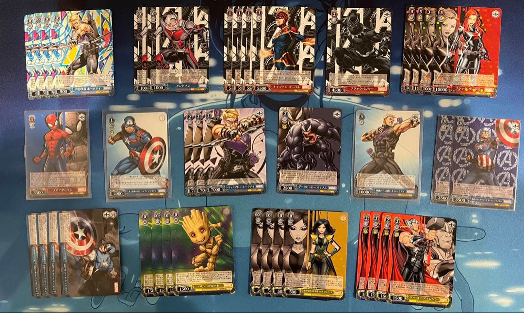 ヴァイスMARVELマーベルvol.2 4コン+vol.3 4コン+デッキパーツ