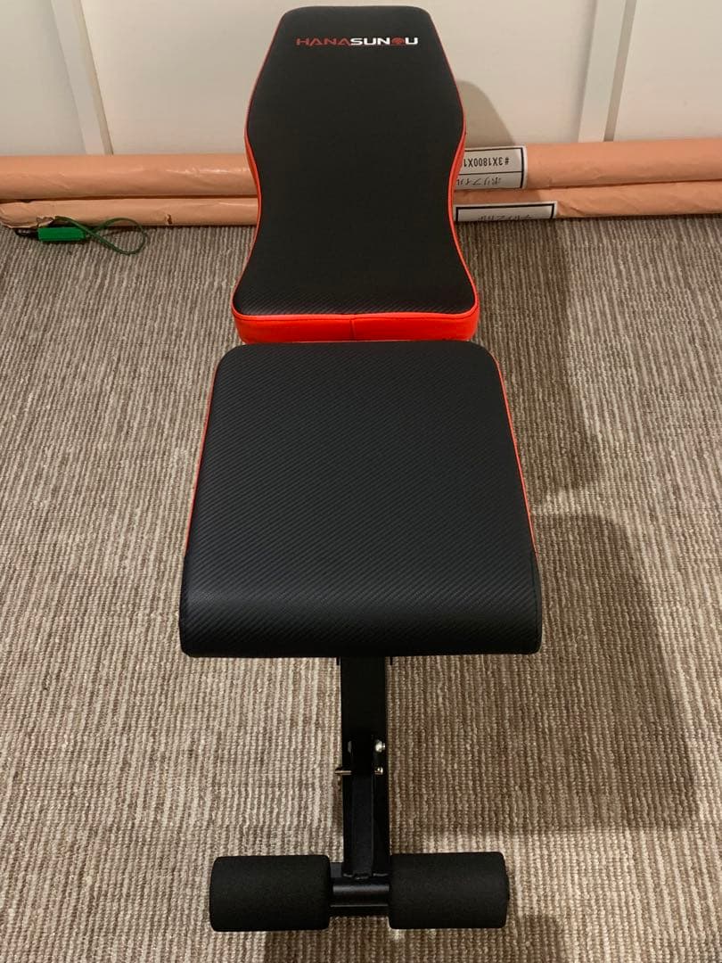 ★3分解式シャフト★LESIR 60kgバーベルベンチセット(2月6日購入)