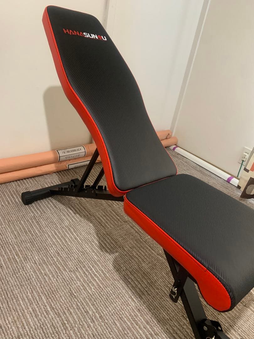 ★3分解式シャフト★LESIR 60kgバーベルベンチセット(2月6日購入)