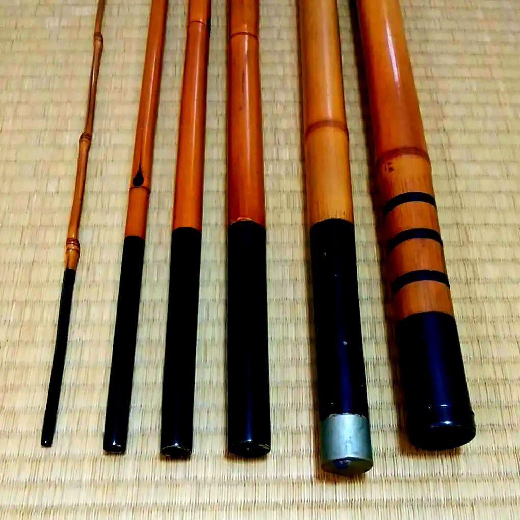 鮎友釣り用竿 (竹製)