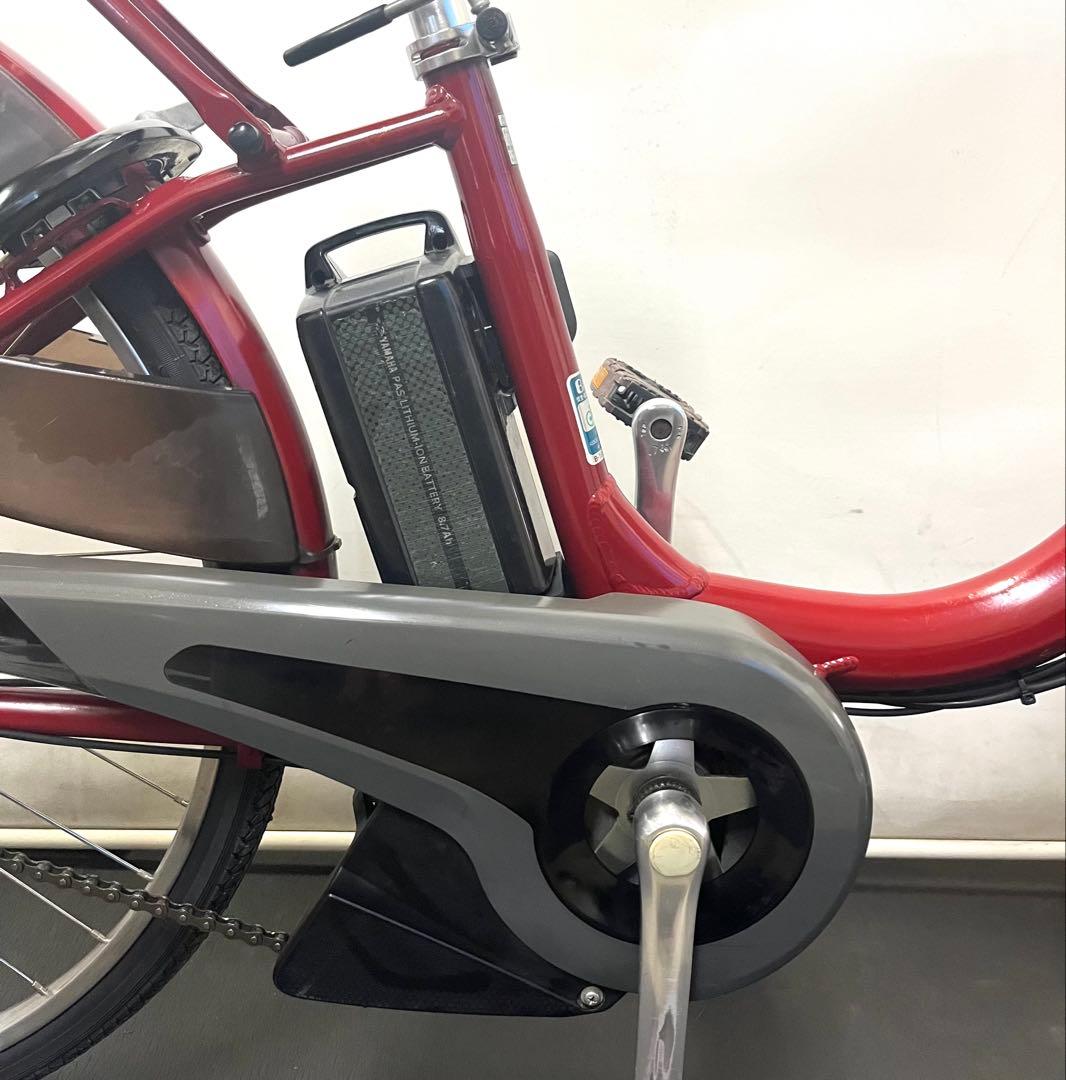 1年保証 ヤマハ　パスナチュラ　26インチ　街乗り　赤色　電動アシスト自転車