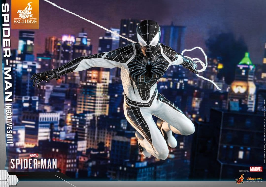 ホットトイズ１／６スケール スパイダーマン ネガティブ・スーツ版