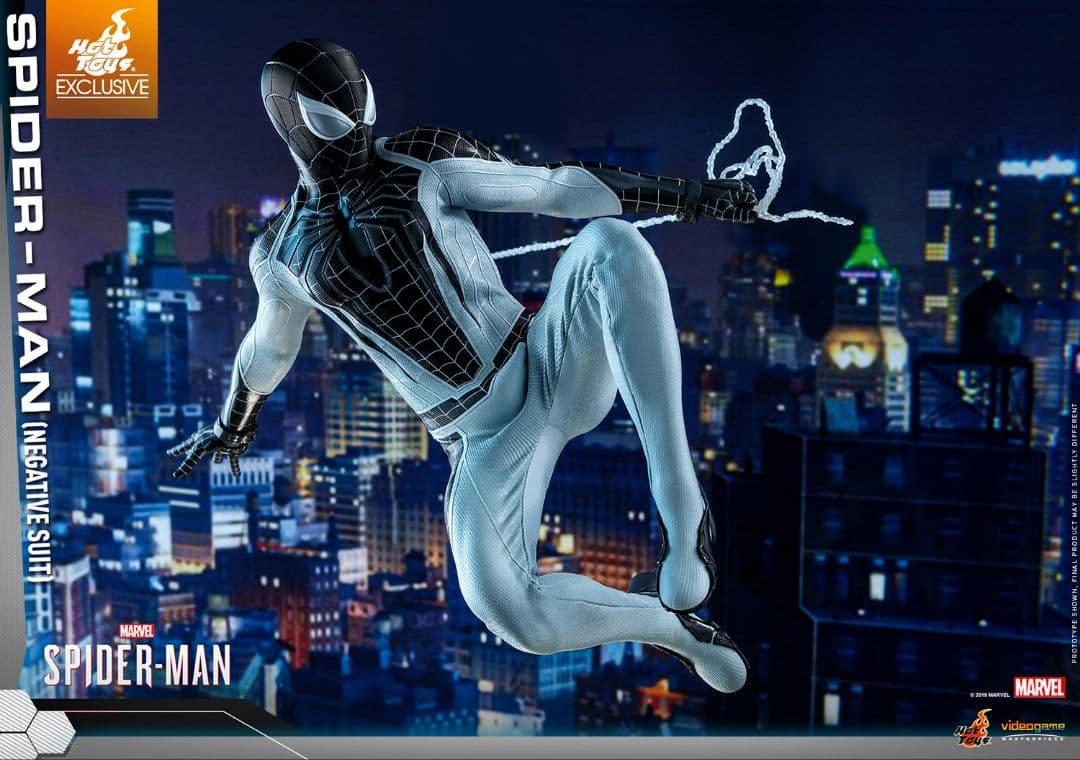 ホットトイズ１／６スケール スパイダーマン ネガティブ・スーツ版